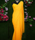 Sunflower Yellow Georgette 1 Minute Saree Plus