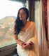 White Camellia Georgette One Minute Saree