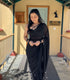 Black Pansy Georgette One Minute Saree