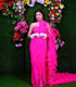 Neon Pink Queen Frill Saree