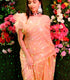 Peach Filmfare Sequence Saree