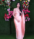 Peach One Minute Satin Saree
