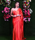 Tangerine One Minute Satin Saree