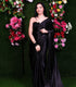 Black sapphire One Minute Satin Saree