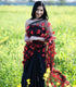 Red Butterfly Saree