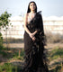 Black Rose Frill Saree