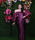 Unstitched Wine Satin Saree