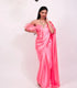 Unstitched Coral Pink Saree