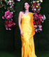 Unstitched Genda Phool Satin Saree