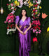 Unstitched Orchid mulberry satin Saree