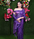 Unstitched Purple Filmfare Sequence Saree