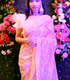 Unstitched Peach Filmfare Sequence Saree