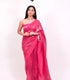 Unstitched Fuchsia Pink Filmfare Sequence Saree