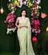 Unstitched Green Filmfare Sequence Saree