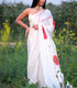 Unstitched Customised Vanilla ROSE Satin Saree