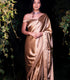 Unstitched Dusty Rose Satin Saree