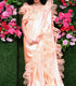 Peach Oscar Frill Saree
