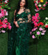 British Green Butterfly Saree