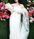 Vanilla Sheer Frill Mesh saree