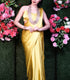 Unstitched 24K Gold Satin Saree