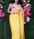 Unstitched Butter Organza Saree