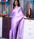 Lavender One Minute Satin Saree