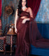 Brown Mesh Saree