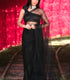 Black Rose Mesh Saree