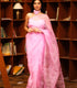 Baby Pink Organza One Minute Saree