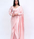 carmine pink One Minute Satin saree