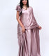 Infusion pink One Minute Satin saree