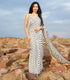 Black Polka Satin Saree