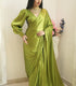 Green Goddess One Minute Satin Saree