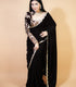 Chocolate Brown Velvet Saree