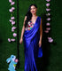 Royal Blue 1 Minute Satin Saree